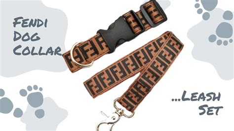 fendi dog collar|fendi dog collar and leash.